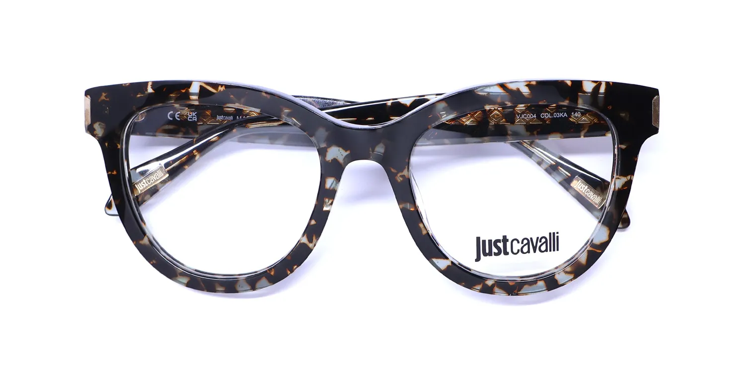 Just Cavalli Vjc004 03ka Eyeglasses Brown 51mm 2
