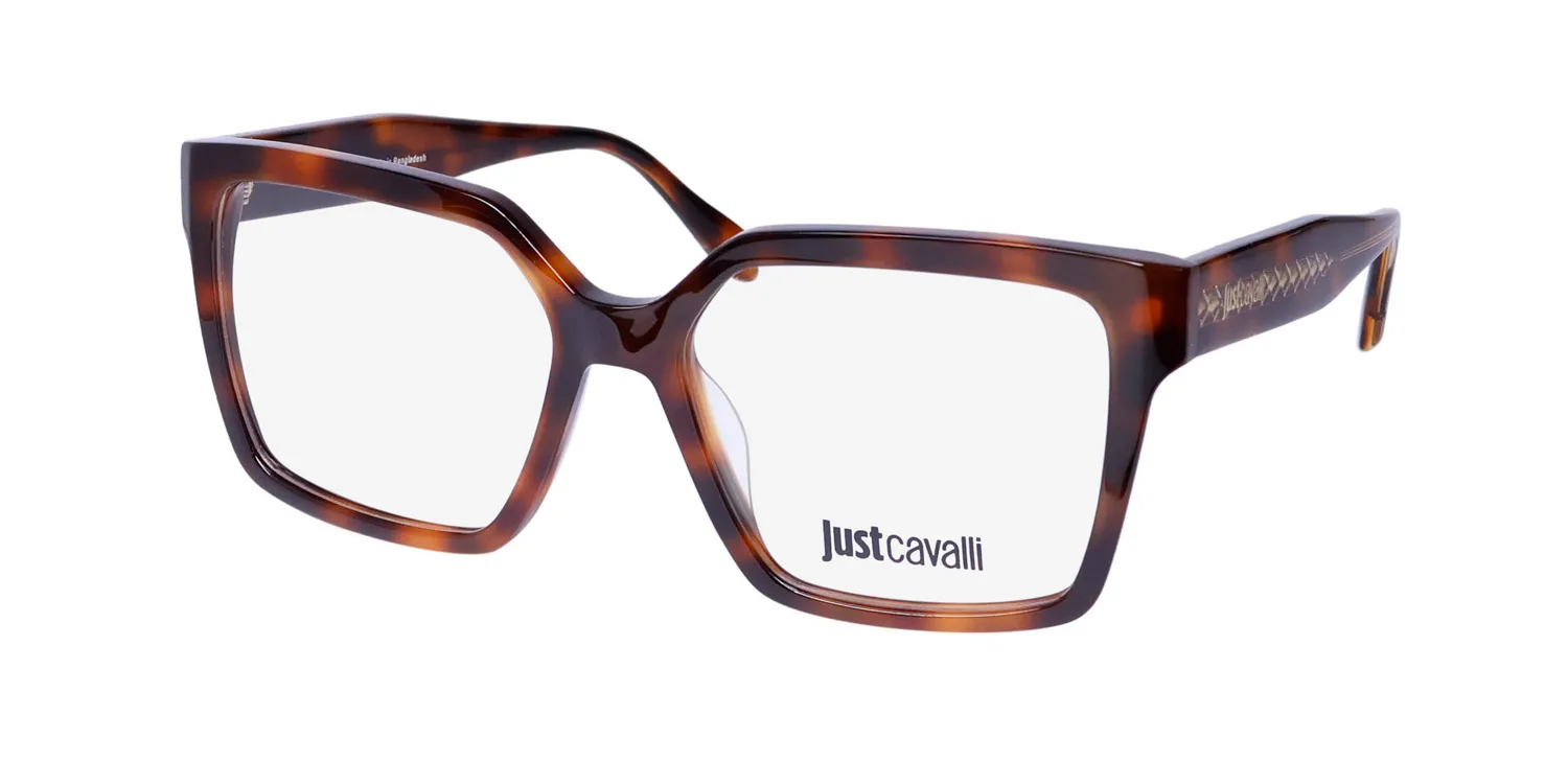 Just Cavalli Vjc006 09aj Eyeglasses Havana Brown 53mm