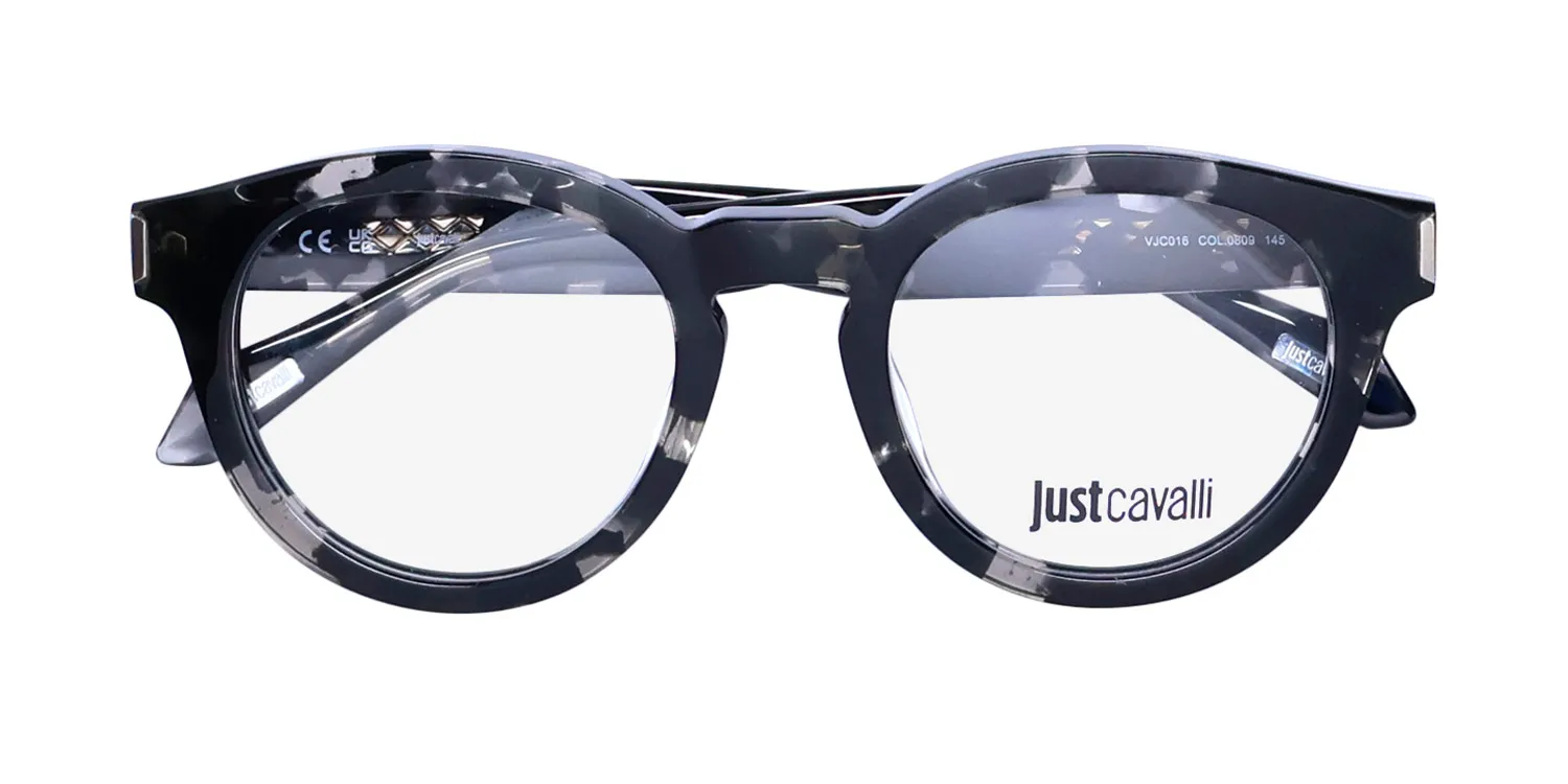 Just Cavalli Vjc016 0809 Eyeglasses Havana Honey Tatoo 50mm 2