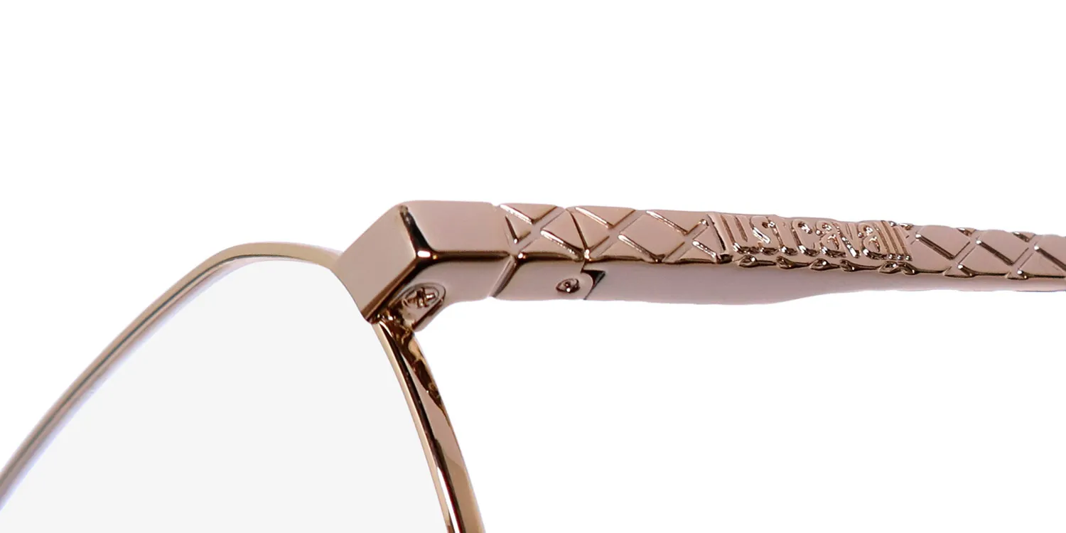 Just Cavalli Vjc018 0300 Eyeglasses Rose Gold 53mm 6