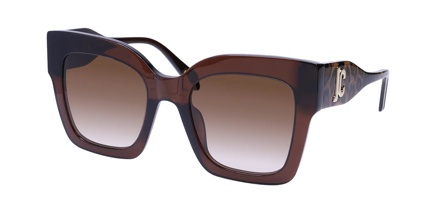 Just Cavalli Sjc019 0aak Sunglasses Tranparent Brown 52mm