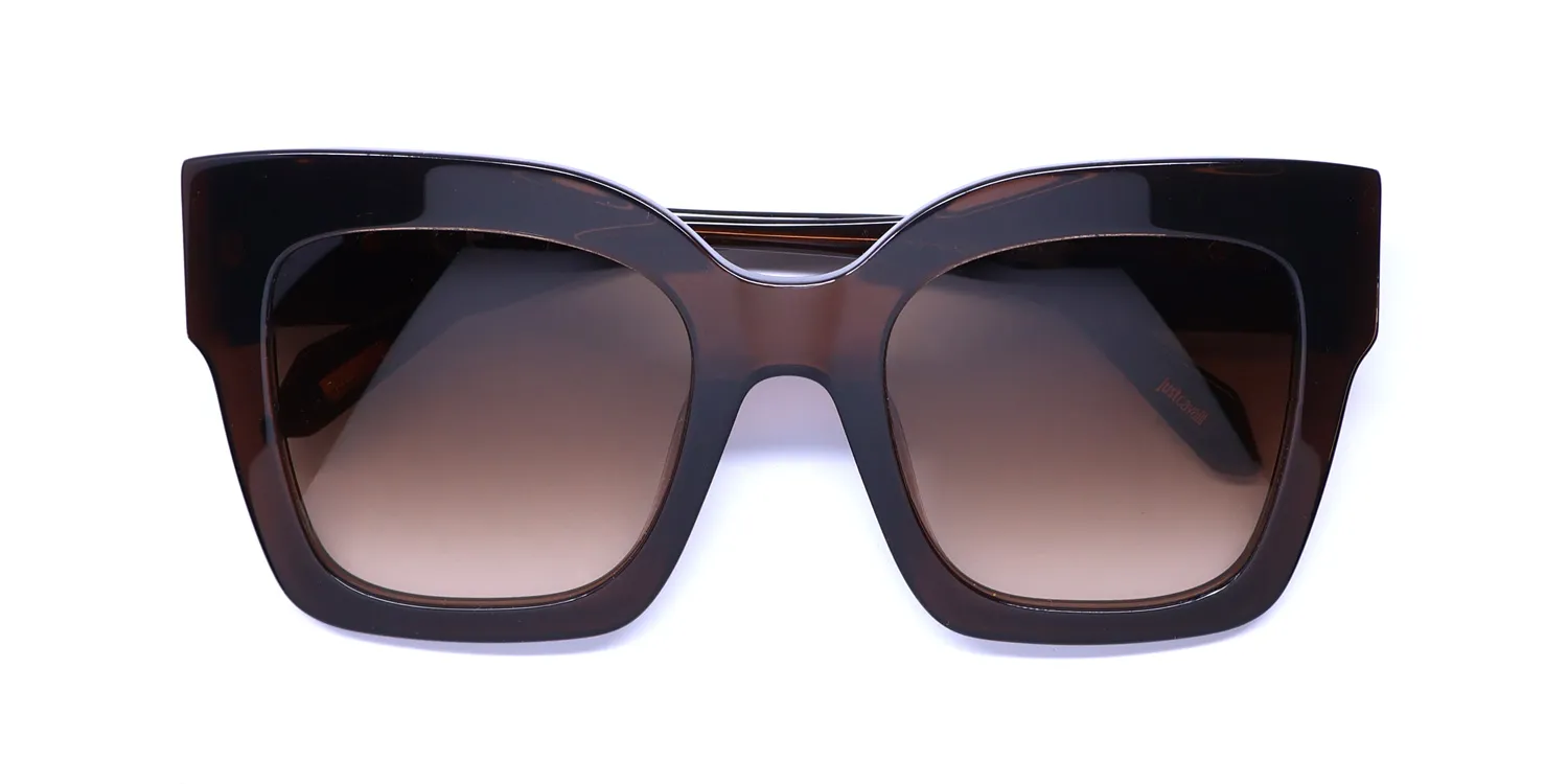 Just Cavalli Sjc019 0aak Sunglasses Tranparent Brown 52mm 2