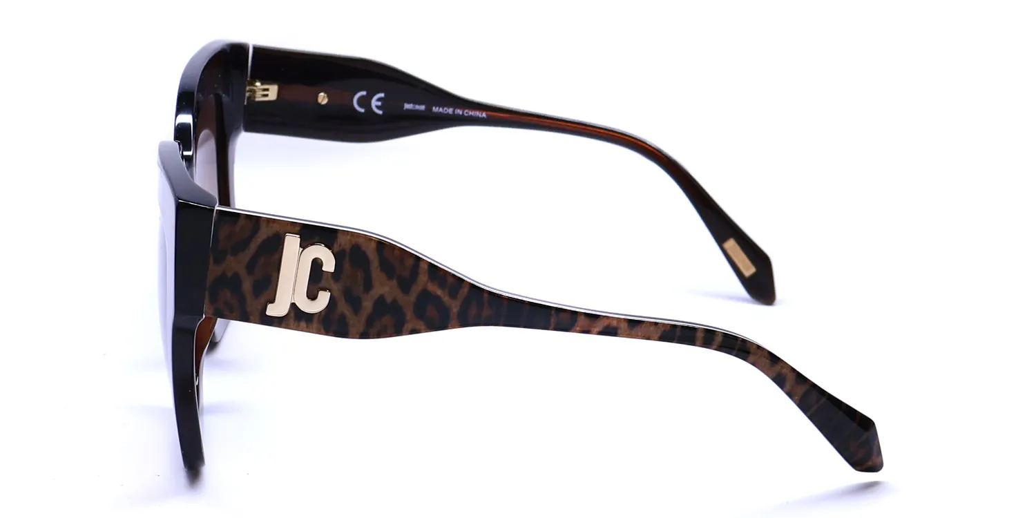 Just Cavalli Sjc019 0aak Sunglasses Tranparent Brown 52mm 4