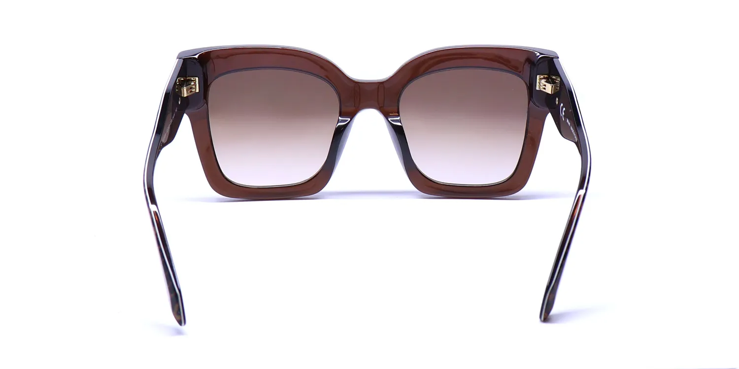 Just Cavalli Sjc019 0aak Sunglasses Tranparent Brown 52mm 5