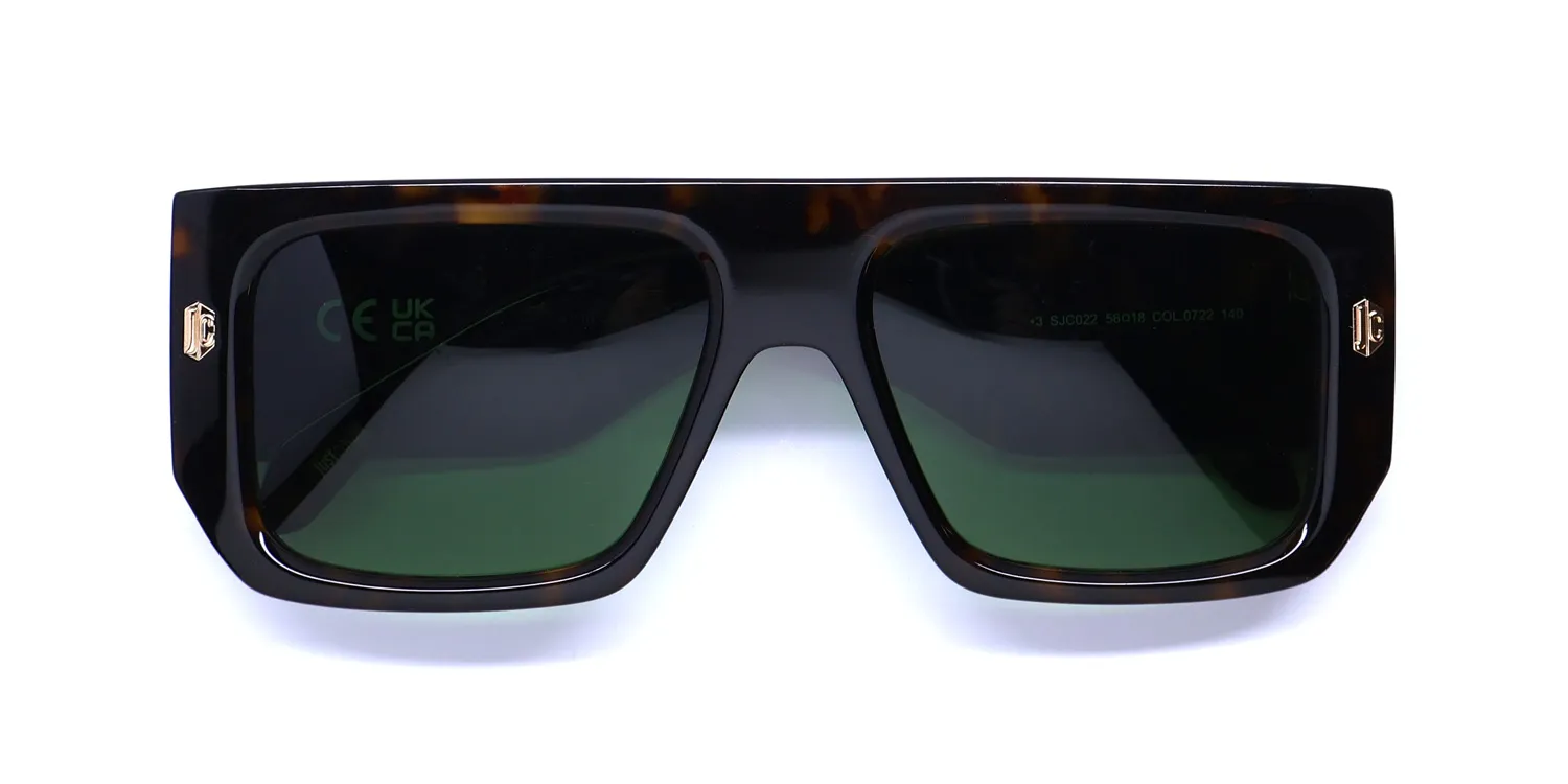 Just Cavalli Sjc022 0722 Sunglasses Dark Havana 56mm 2