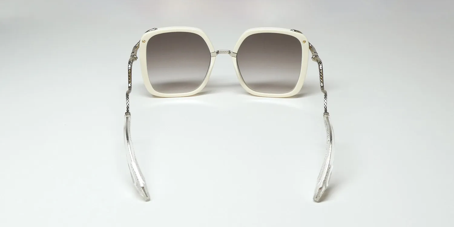Roberto Cavalli Src003 09x7 Sunglasses Cream 55mm Women 5