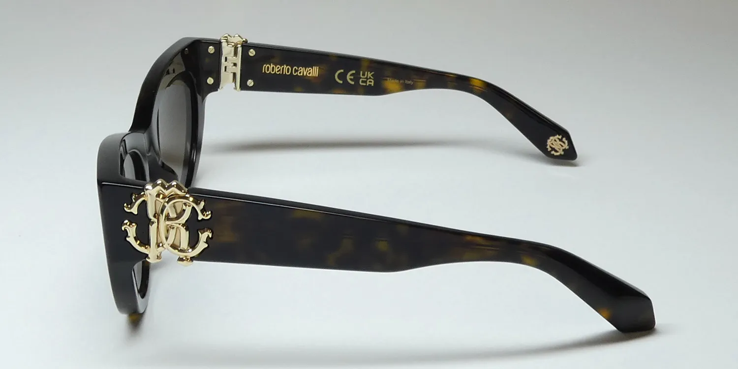Roberto Cavalli Src017 0722 Sunglasses Dark Havana 53mm Women 4