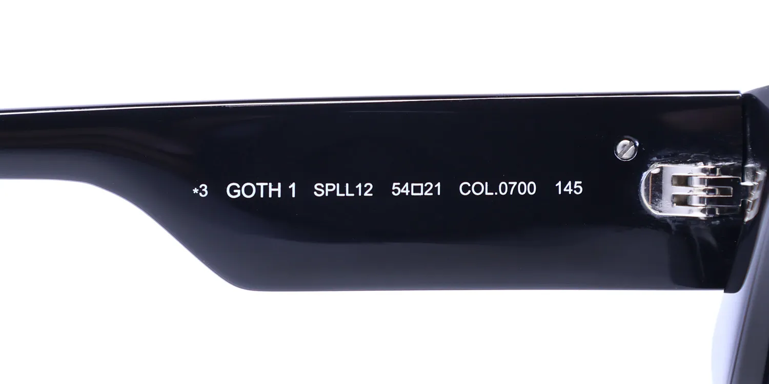 Police Spll12 Goth 1 0700 Sunglasses Black 54mm 8