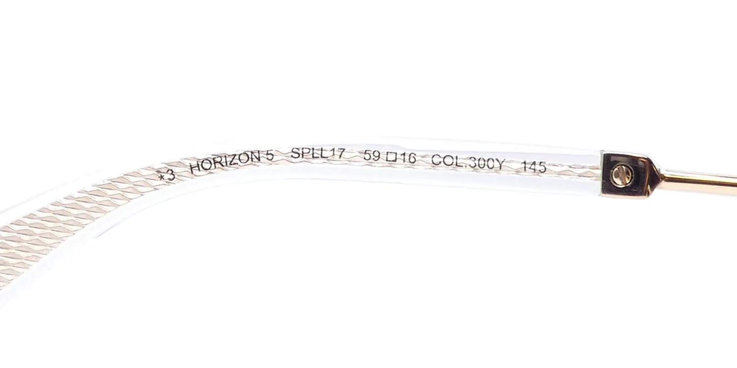 Police Spll17 Horizon 5 300y Sunglasses Yellow Gold 59mm 8