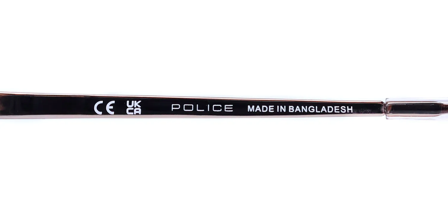 Police Vpll28 Stagedive 15 0gbl Eyeglasses Stripped Blue 53mm 7