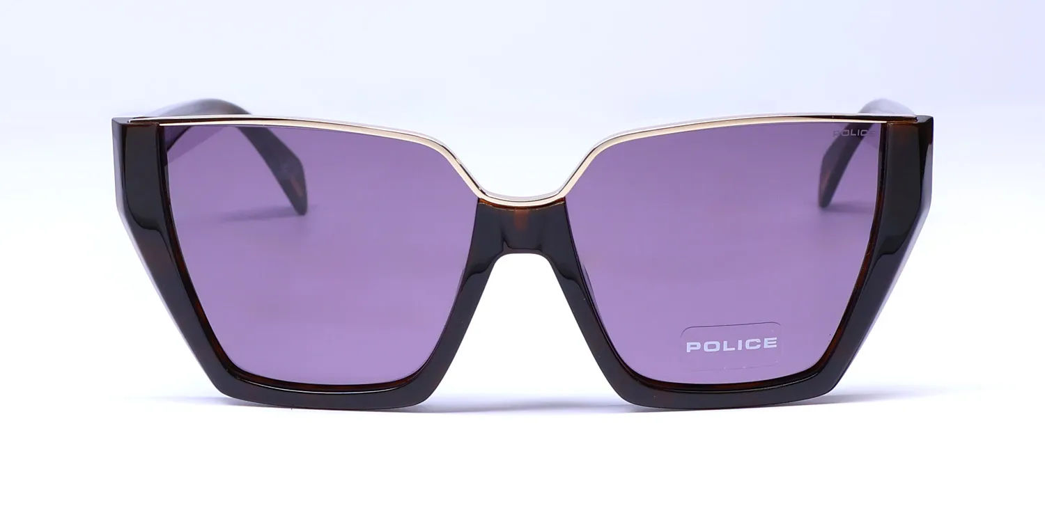 Police Spll33 Gem 1 0752 Sunglasses Dark Havana 57mm 3