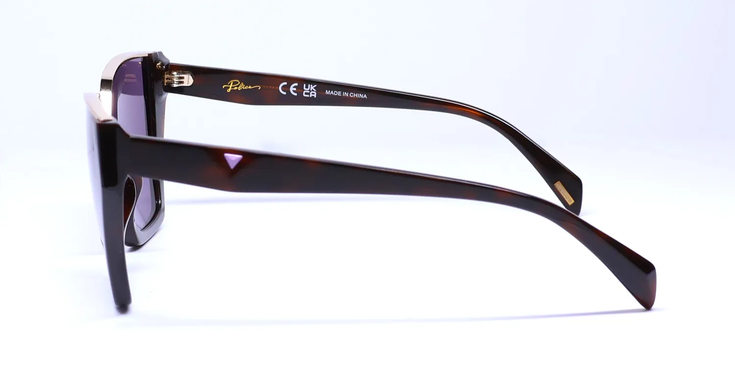 Police Spll33 Gem 1 0752 Sunglasses Dark Havana 57mm 4