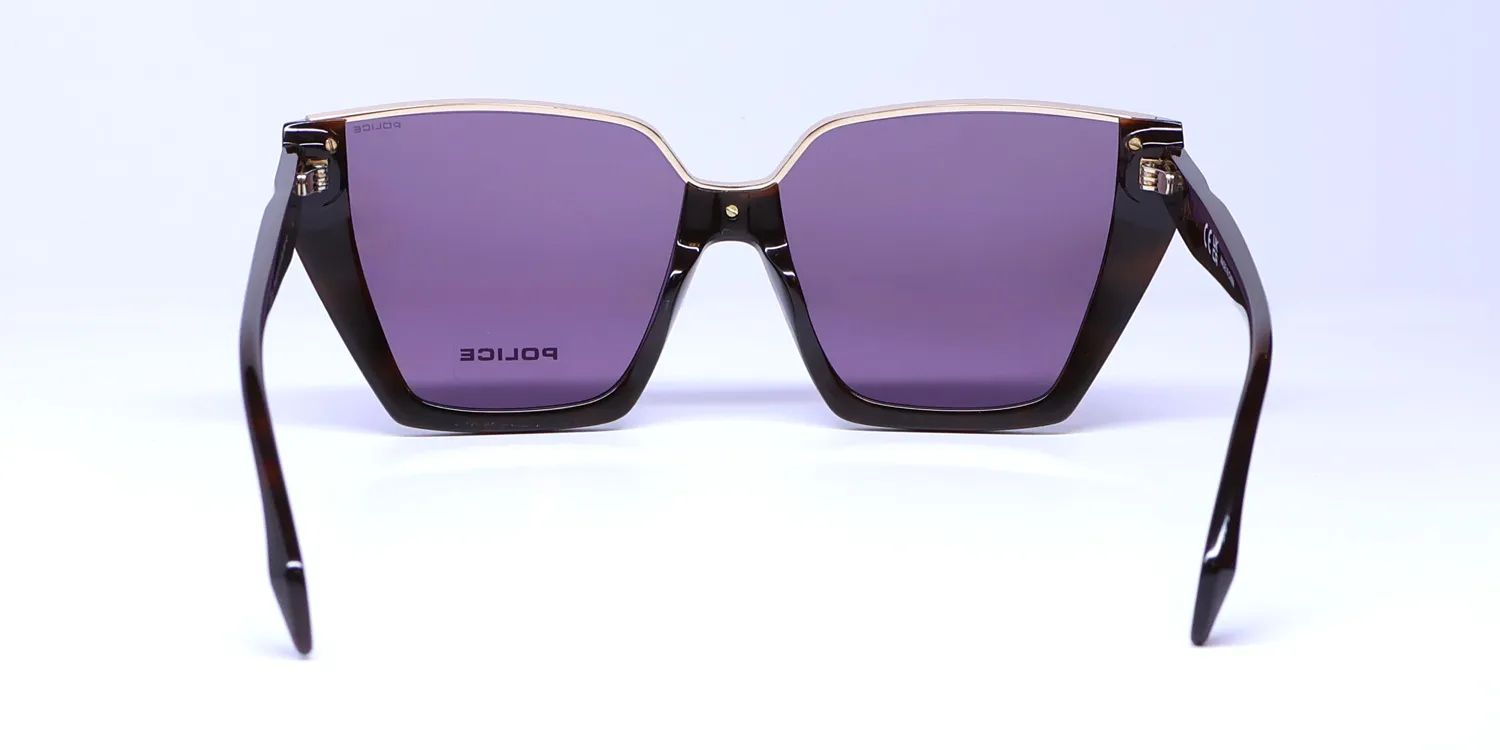 Police Spll33 Gem 1 0752 Sunglasses Dark Havana 57mm 5