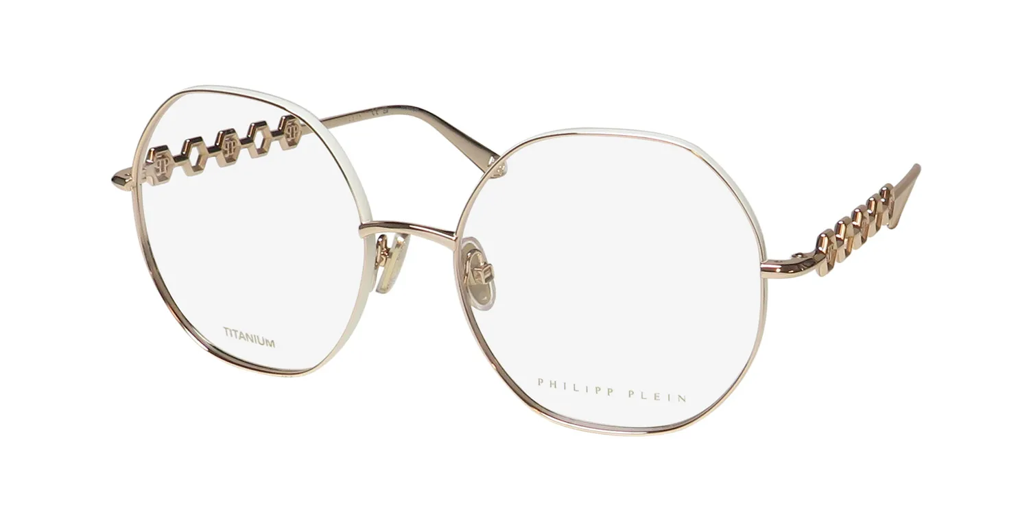 Philipp Plein Vpp070 Plein Delight 0h32 Eyeglasses Rose Gold 56mm