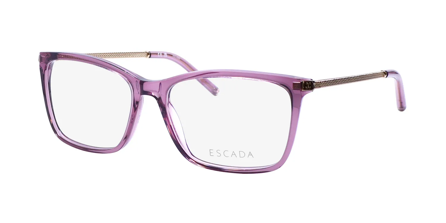 Escada Vesd74 09px Eyeglasses Transparent Violet 55mm