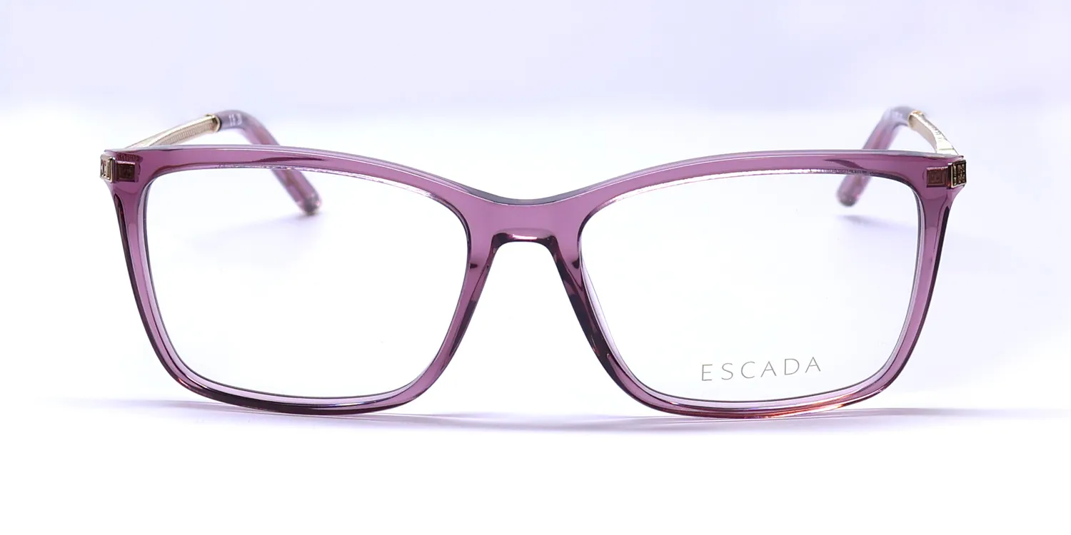 Escada Vesd74 09px Eyeglasses Transparent Violet 55mm 3