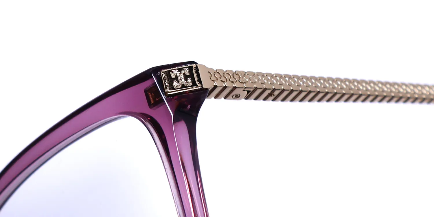 Escada Vesd74 09px Eyeglasses Transparent Violet 55mm 6