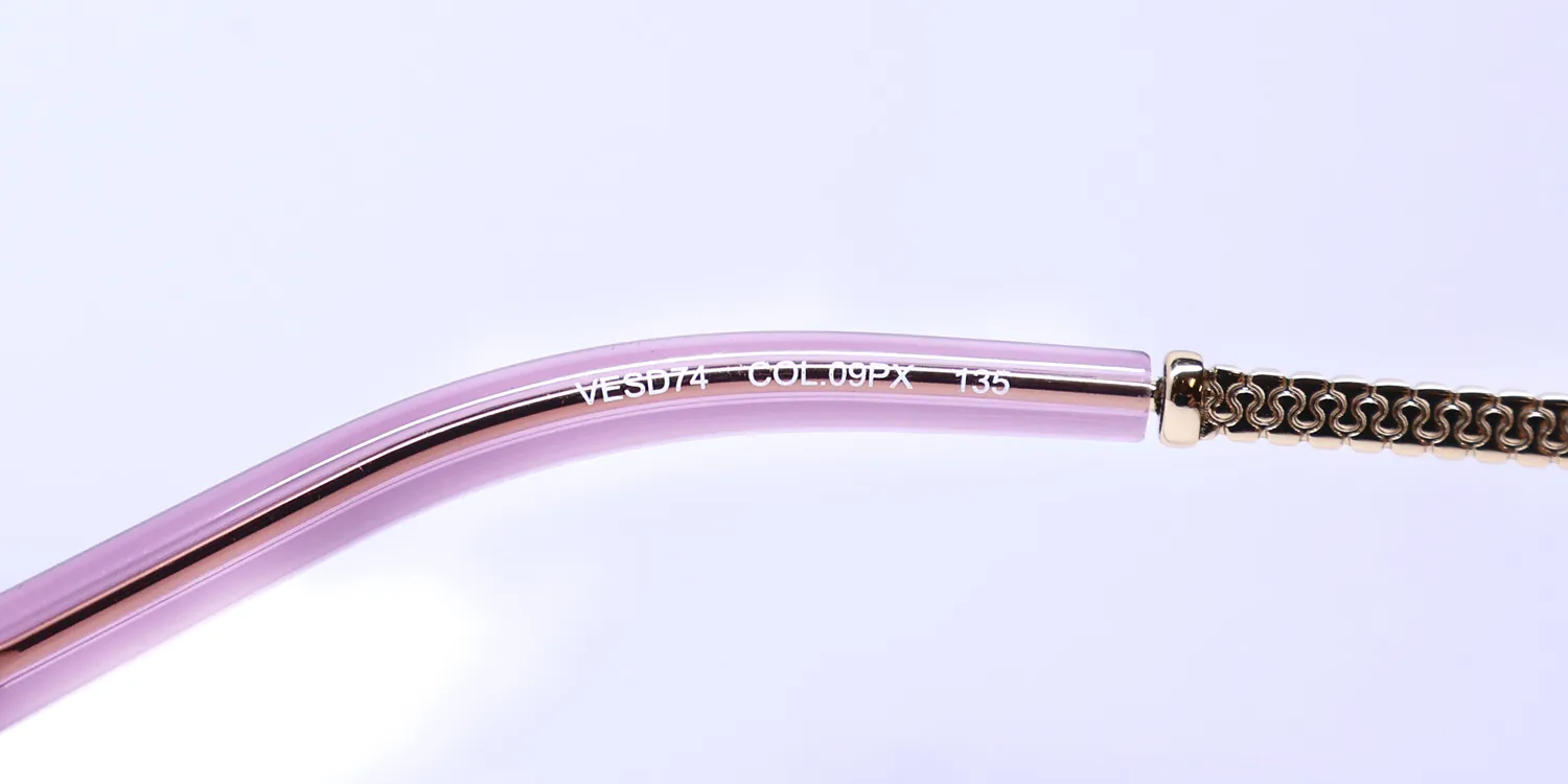 Escada Vesd74 09px Eyeglasses Transparent Violet 55mm 8