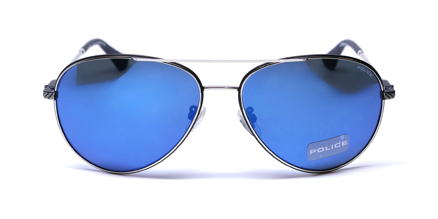 Police Spll11 Octane 8 k07b Sunglasses Silver 59mm 3