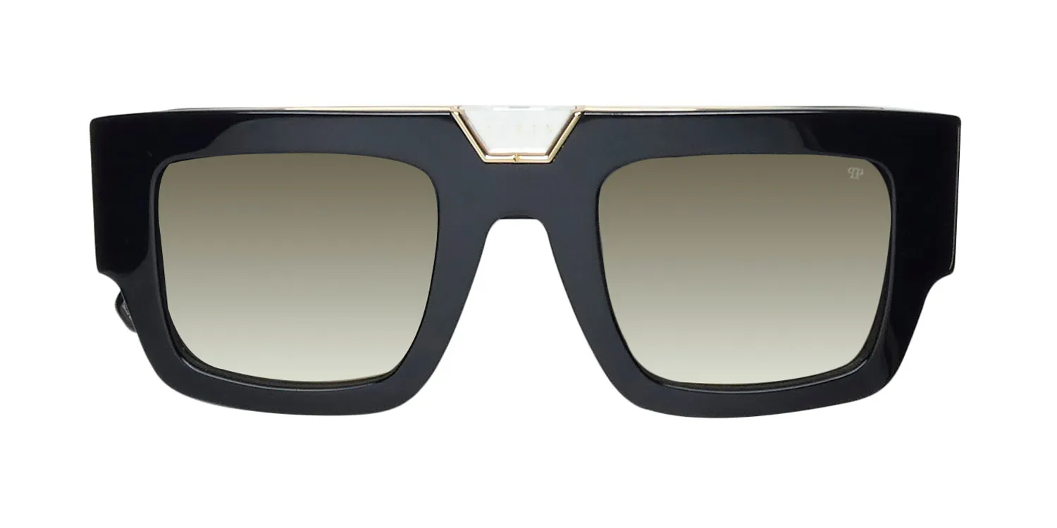 Philipp Plein Spp092 Plein Gloom 0700 Sunglasses Shiny Black 50mm 2