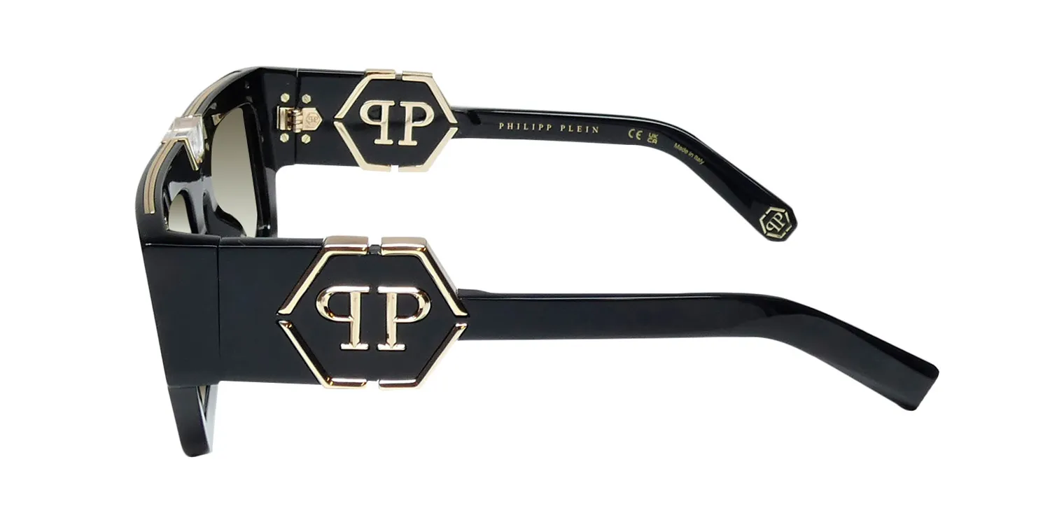 Philipp Plein Spp092 Plein Gloom 0700 Sunglasses Shiny Black 50mm 4