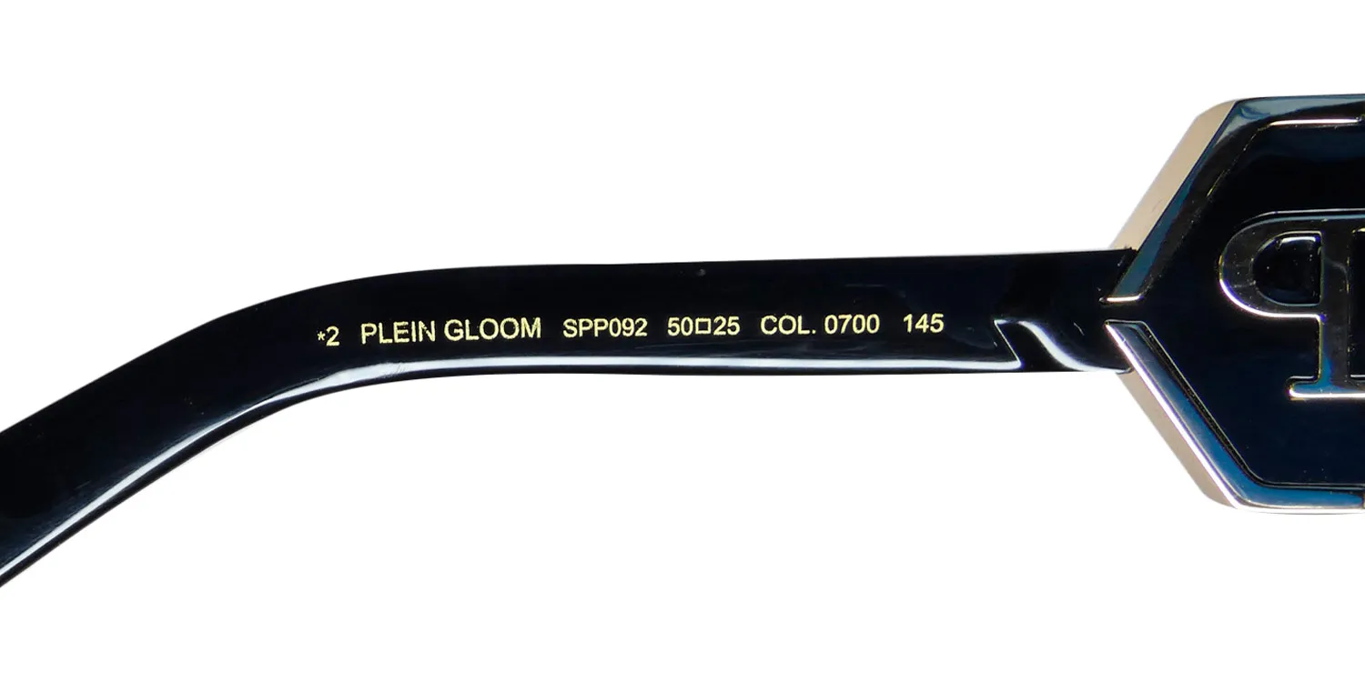 Philipp Plein Spp092 Plein Gloom 0700 Sunglasses Shiny Black 50mm 8