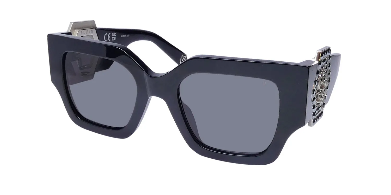 Philipp Plein Spp103s Plein Jewel 0700 Sunglasses Black 51mm