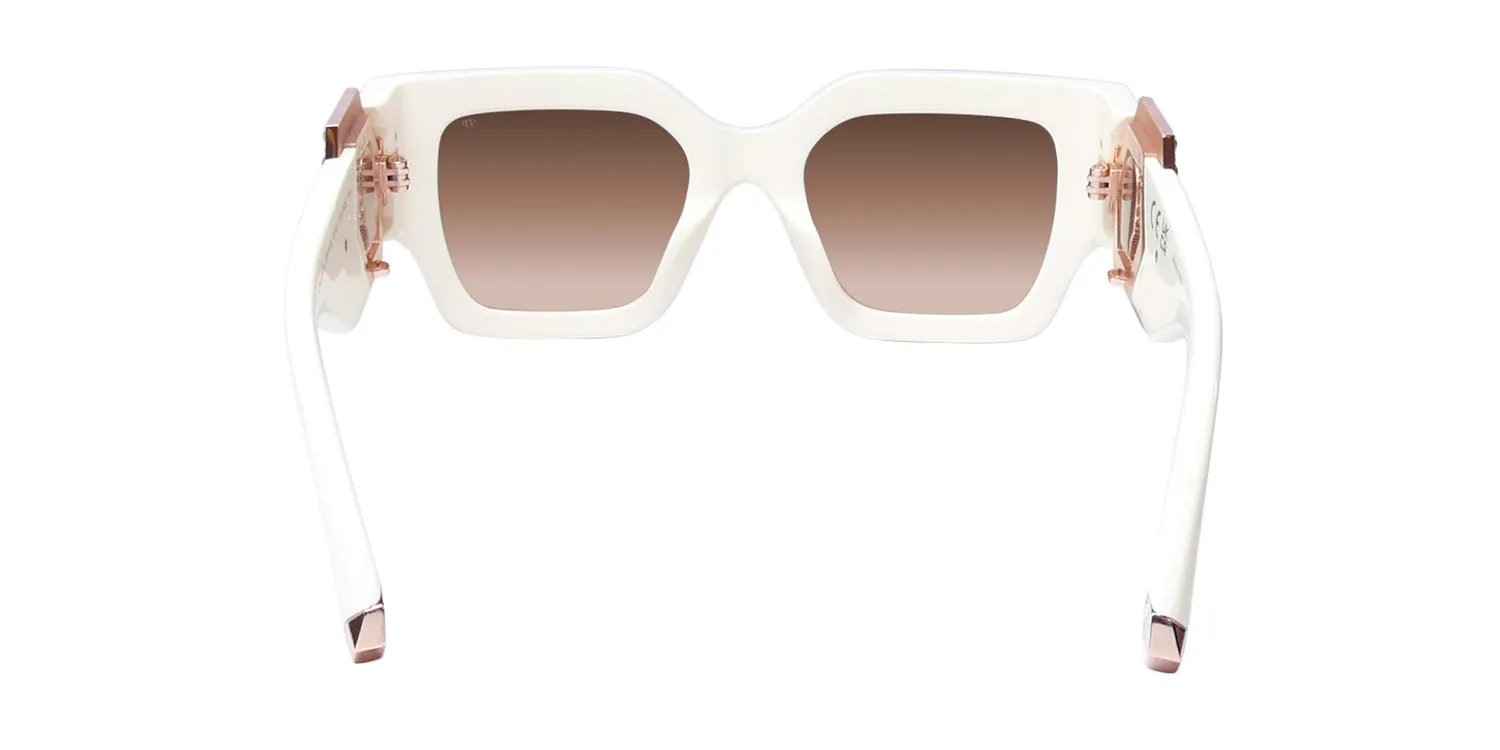 Philipp Plein Spp103s Plein Jewel 09zq Sunglasses Full Ivory 51mm 5
