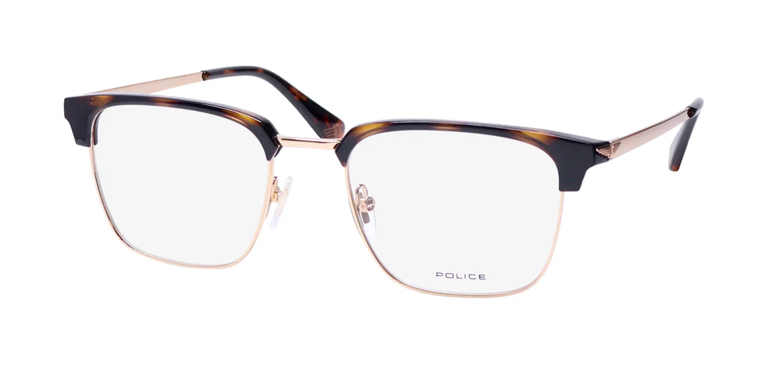 Police Vpll64 Tailwind Evo 6 0300 Eyeglasses Rose Gold 51mm