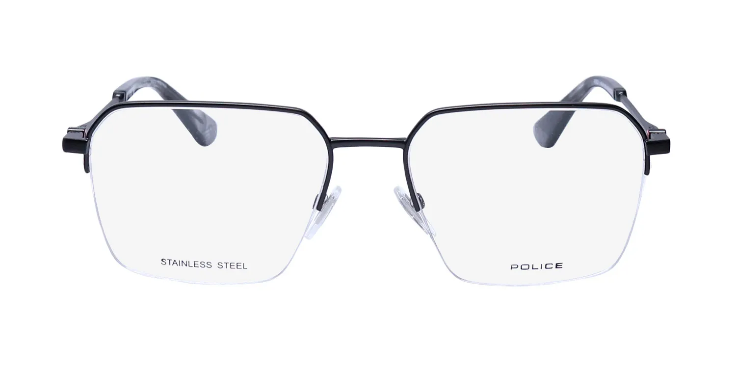 Police Vpll68 Force 1 0627 Eyeglasses Matte Gunmetal 54mm 3