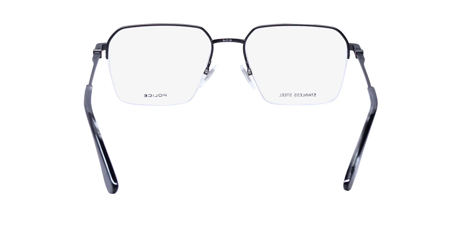 Police Vpll68 Force 1 0627 Eyeglasses Matte Gunmetal 54mm 5