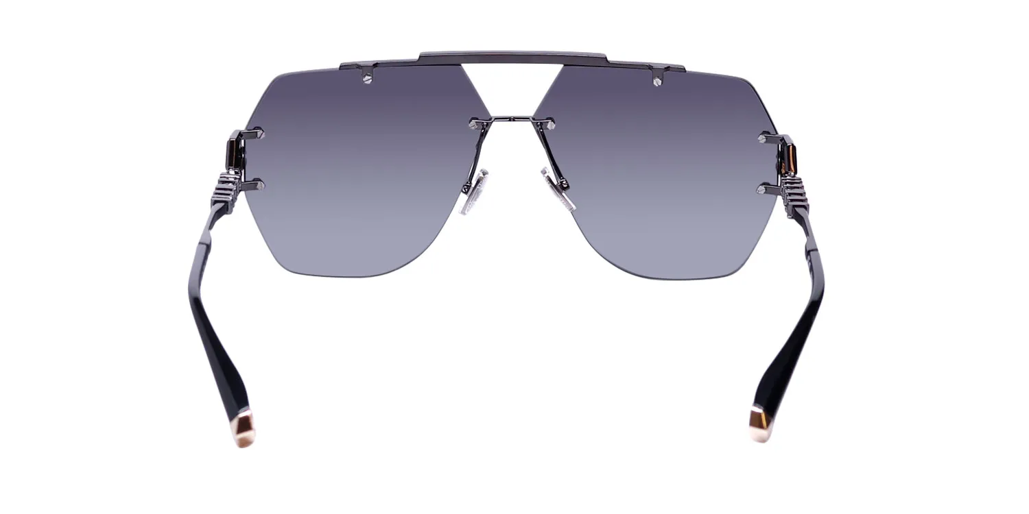Philipp Plein Spp111 Plein Sleek 672x Sunglasses Black 66mm 5
