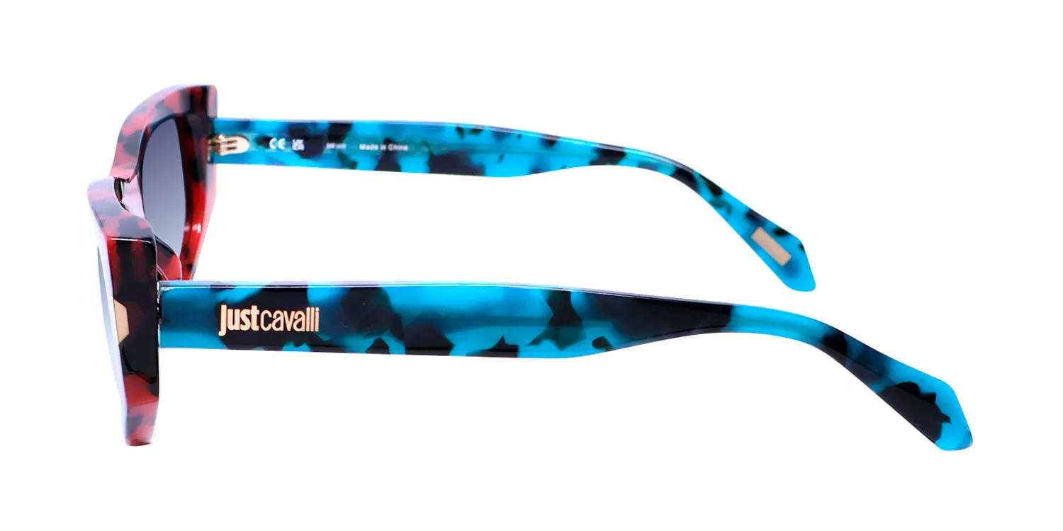 Just Cavalli Sjc034 0795 Sunglasses Red Havana 55mm 4