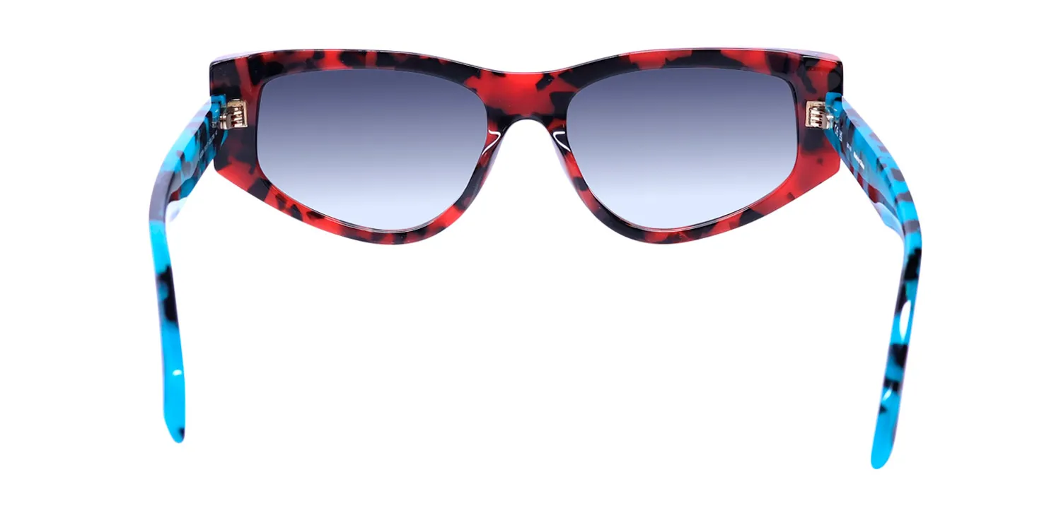 Just Cavalli Sjc034 0795 Sunglasses Red Havana 55mm 5
