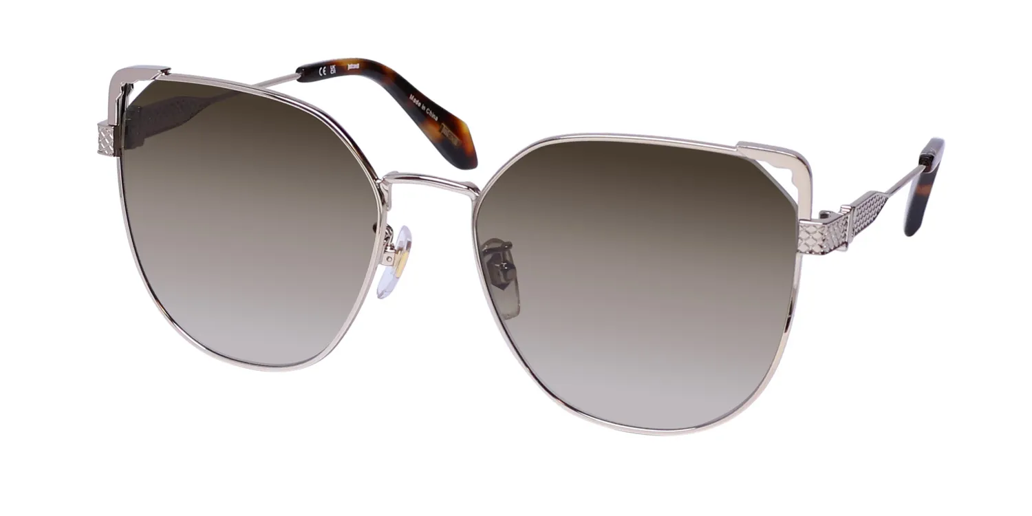 Just Cavalli Sjc042 0594 Sunglasses Light Gold 58mm