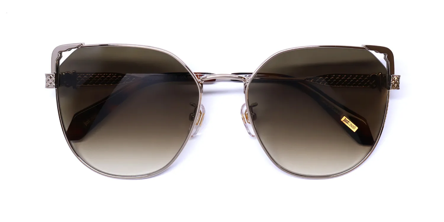 Just Cavalli Sjc042 0594 Sunglasses Light Gold 58mm 2
