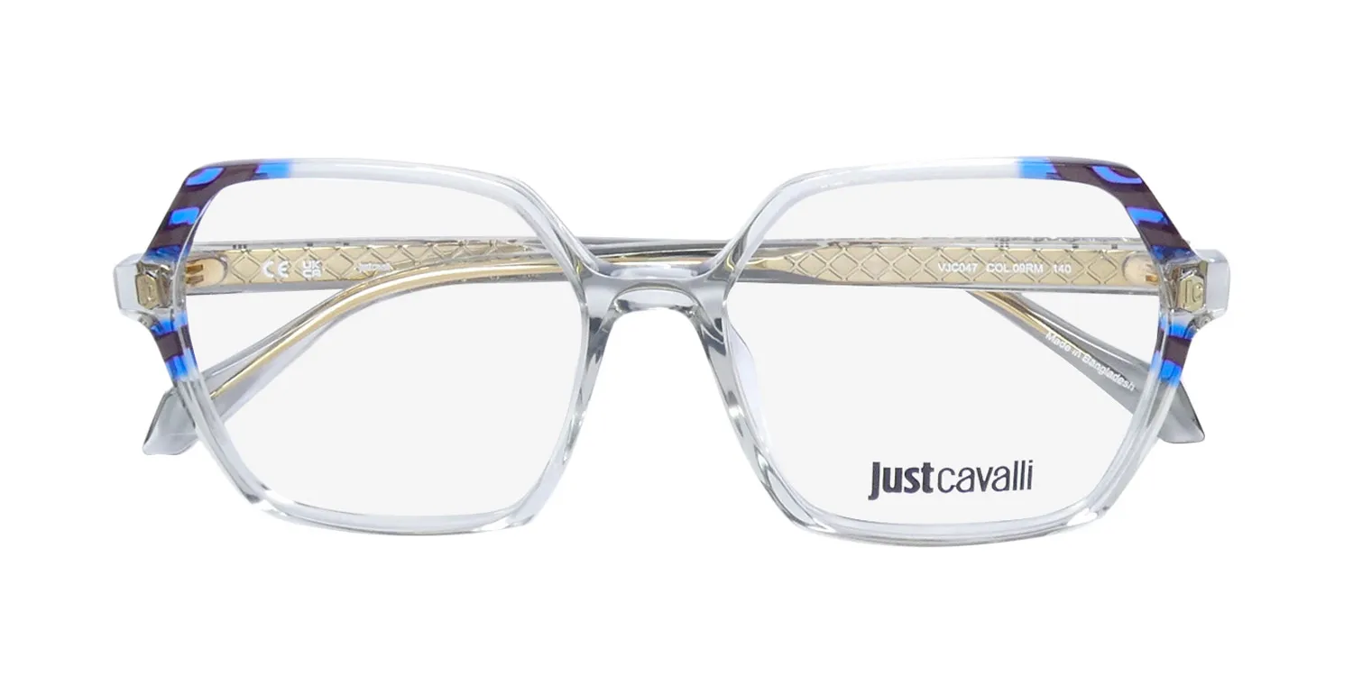 Just Cavalli Vjc047 09rm Eyeglasses Shiny Grey 53mm 2