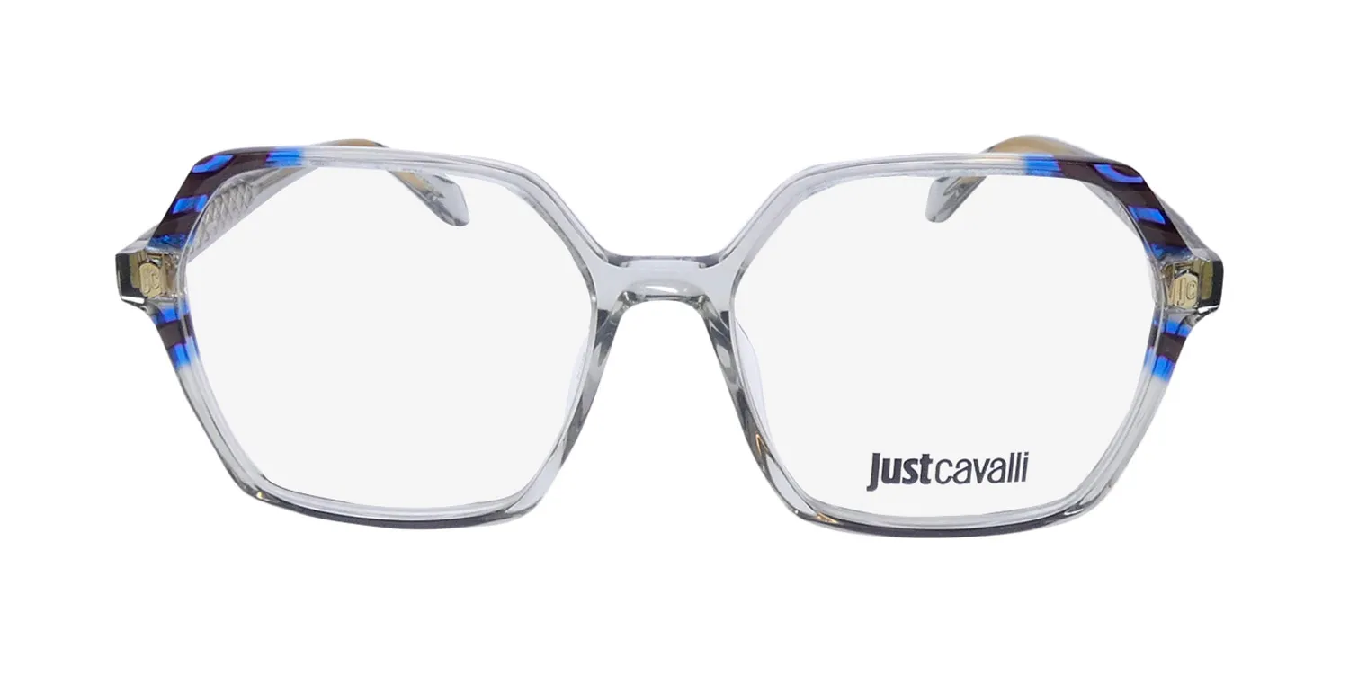 Just Cavalli Vjc047 09rm Eyeglasses Shiny Grey 53mm 3