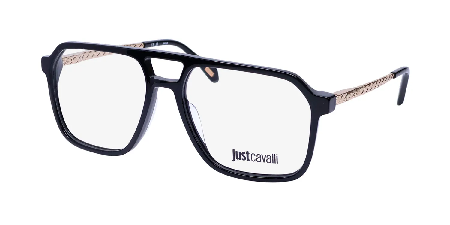 Just Cavalli Vjc057 0700 Eyeglasses Shiny Black 57mm