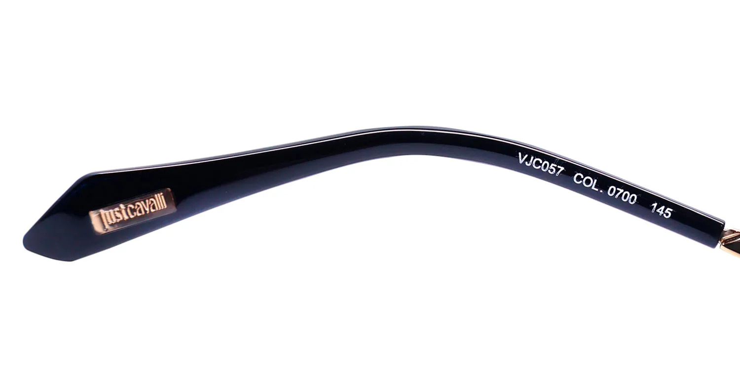Just Cavalli Vjc057 0700 Eyeglasses Shiny Black 57mm 8