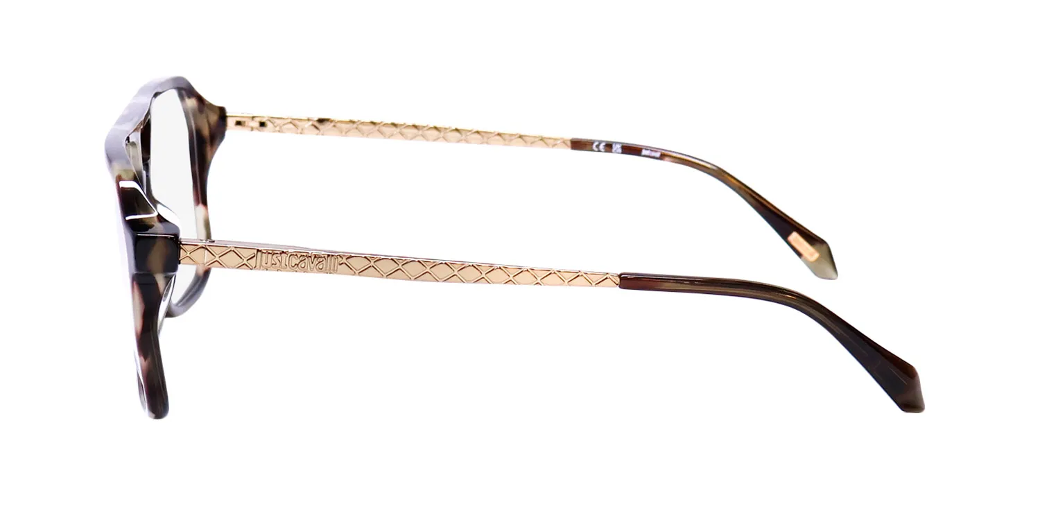 Just Cavalli Vjc057 092i Eyeglasses Shiny Green Havana 57mm 4