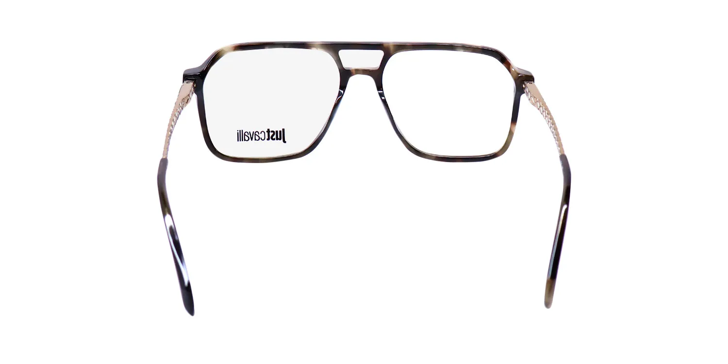 Just Cavalli Vjc057 092i Eyeglasses Shiny Green Havana 57mm 5
