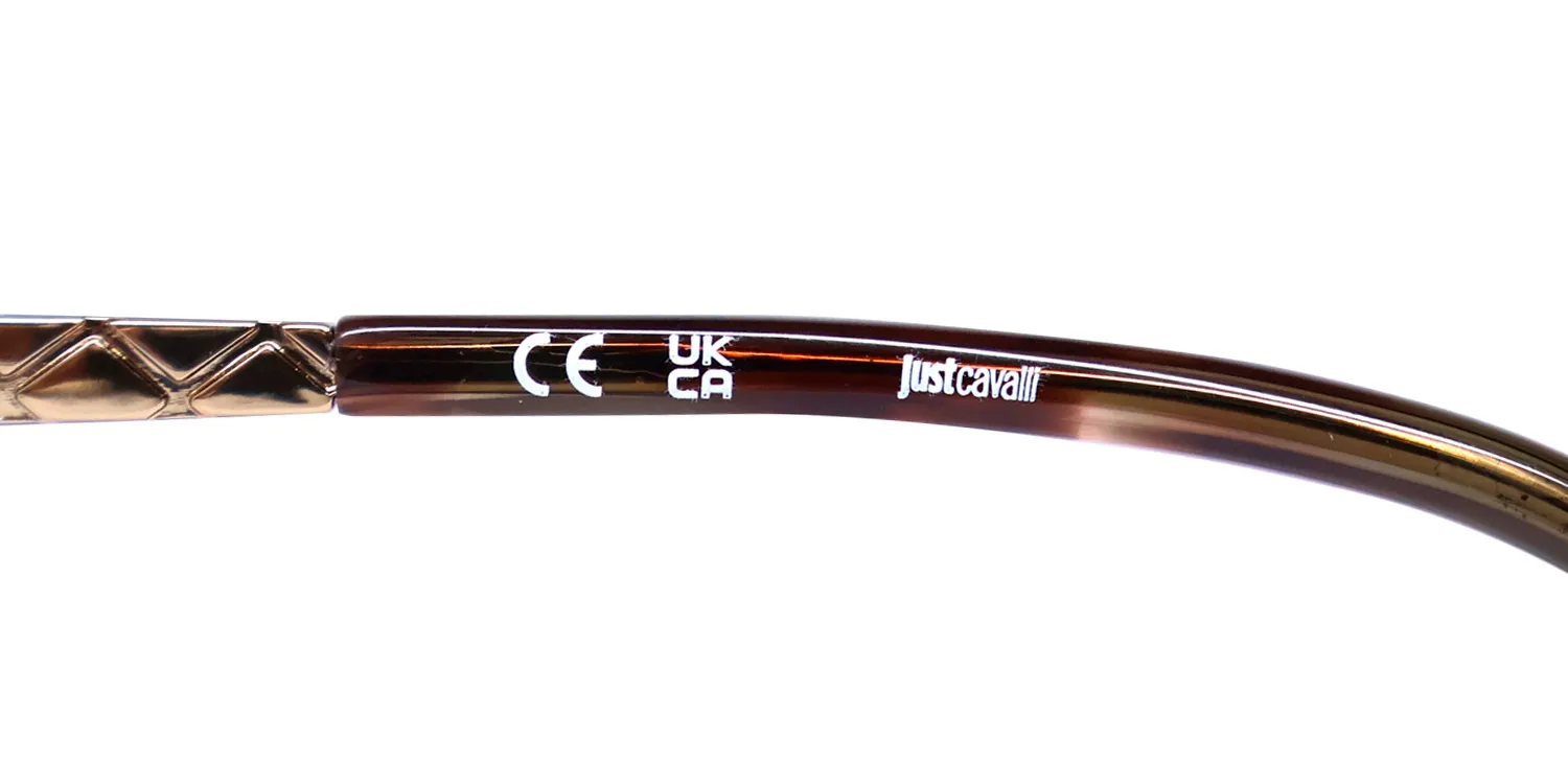 Just Cavalli Vjc057 092i Eyeglasses Shiny Green Havana 57mm 7