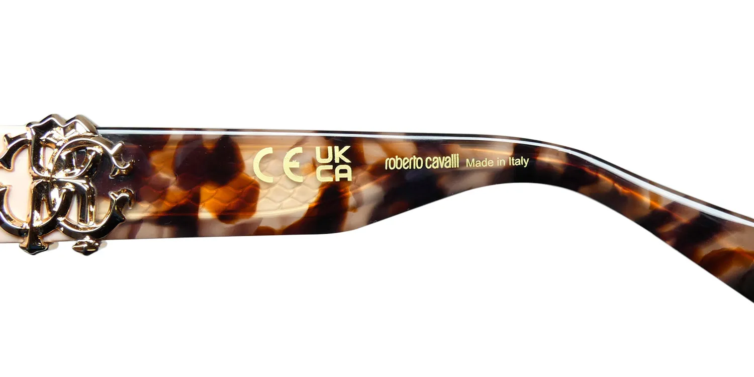 Roberto Cavalli Src039 09lh Sunglasses Shiny Full Powder Beige 51mm Women 8