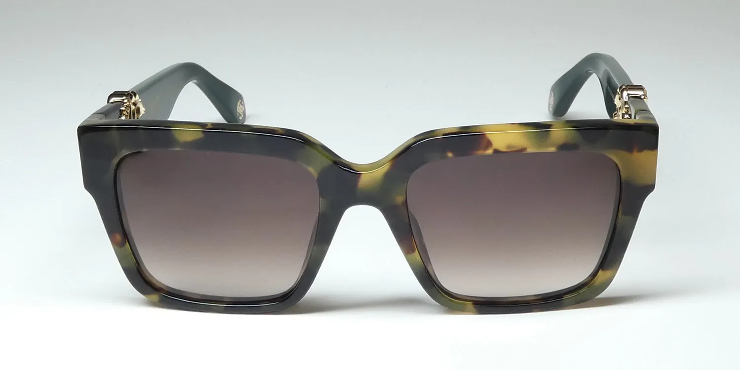 Roberto Cavalli Src040 0agg Sunglasses Shiny Vintage Havana 54mm Women 3