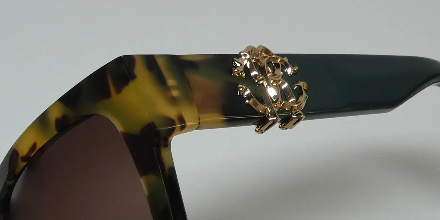 Roberto Cavalli Src040 0agg Sunglasses Shiny Vintage Havana 54mm Women 6