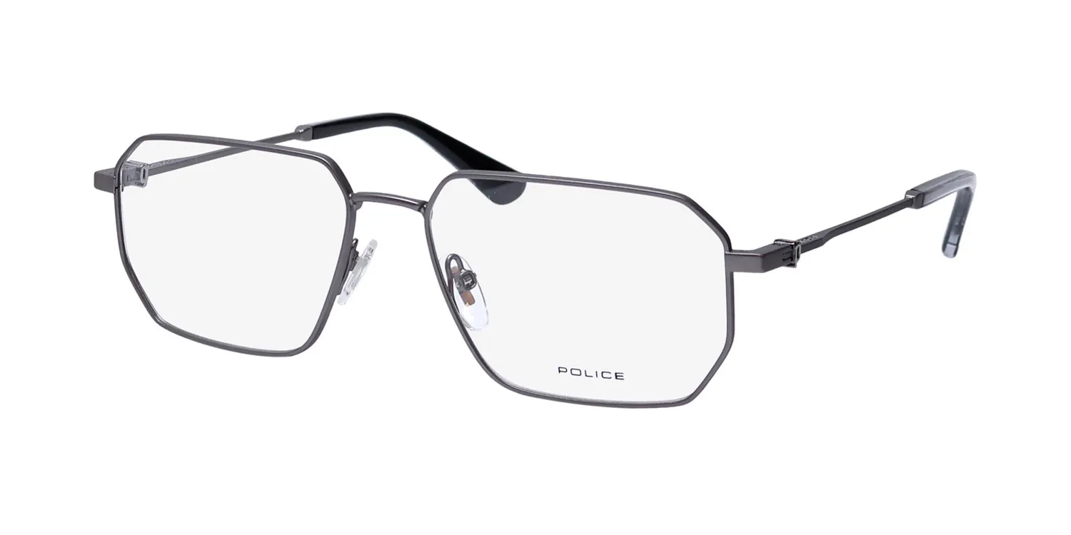Police Vpln23 Force 4 e56y Eyeglasses Ruthenium 55mm