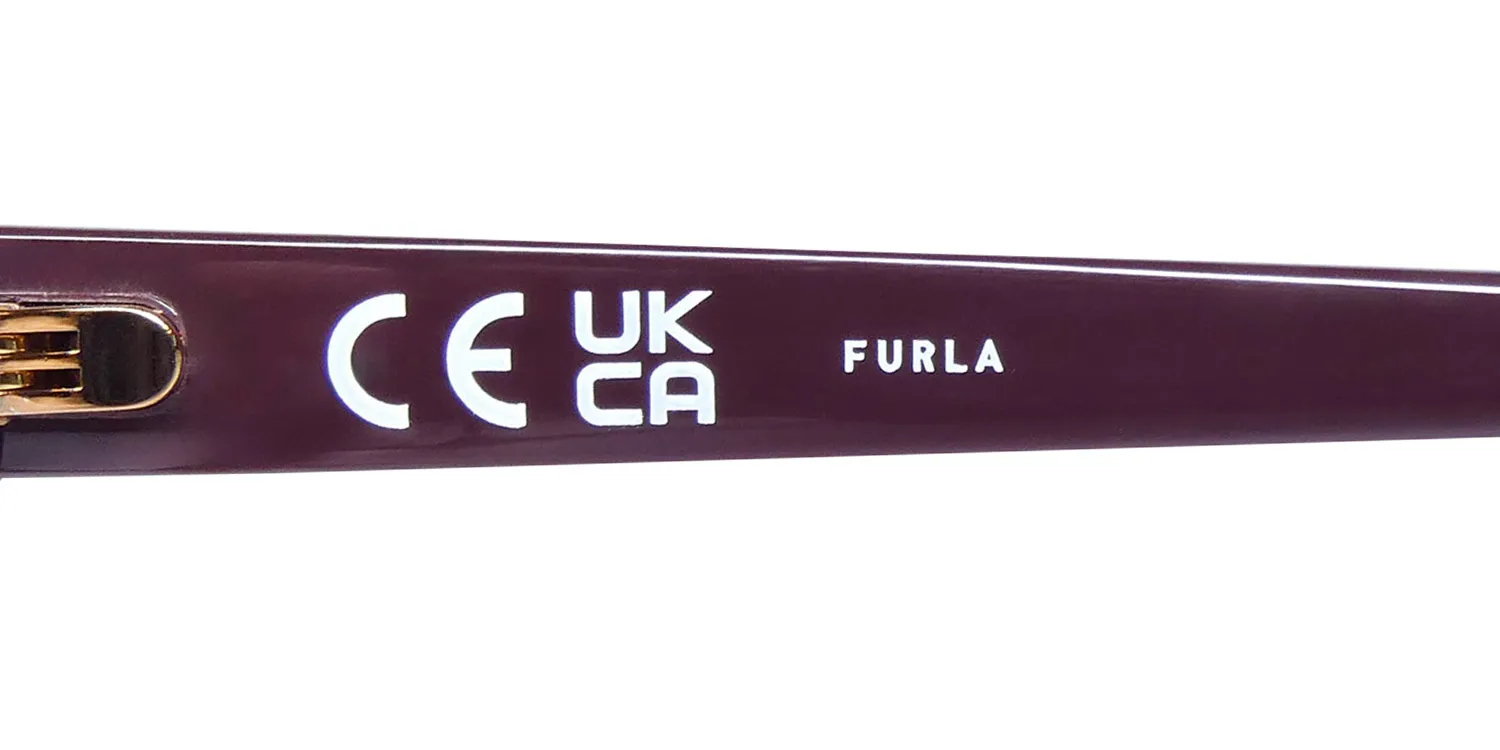 Furla Vfu766v 0805 Eyeglasses Tranparent Light Brown 52mm Unisex 7