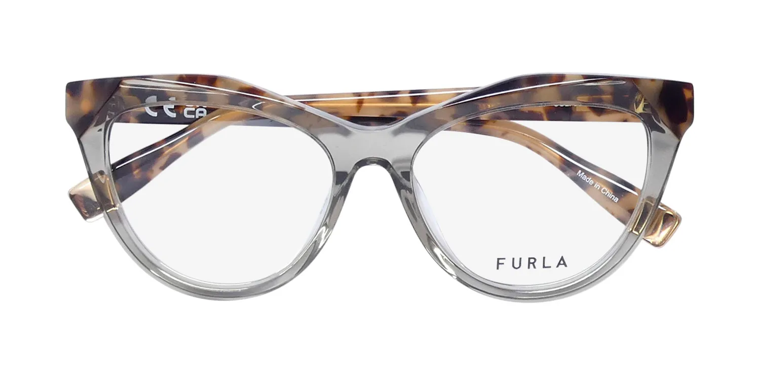 Furla Vfu766v 0g61 Eyeglasses Transparent Green 52mm Unisex 2