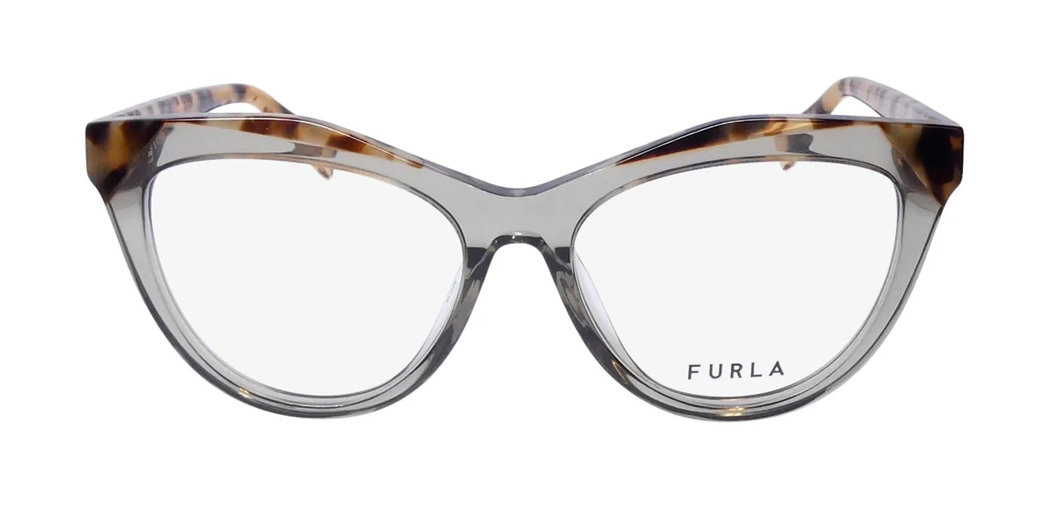 Furla Vfu766v 0g61 Eyeglasses Transparent Green 52mm Unisex 3